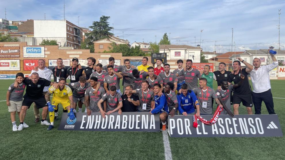Celebración por el ascenso del SG Tarazona